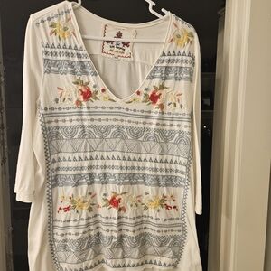 Johnny Was Embroidered Tunic-Large
